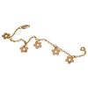 Bracelet � breloques 5 petites marguerites or (taille maman)