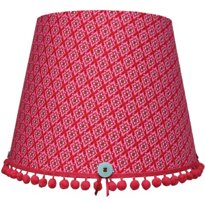 Abat-jour retro vintage rose (35 x 28 cm)