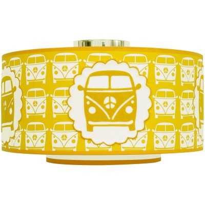 Abat-jour little van jaune (diamètre 35 cm)