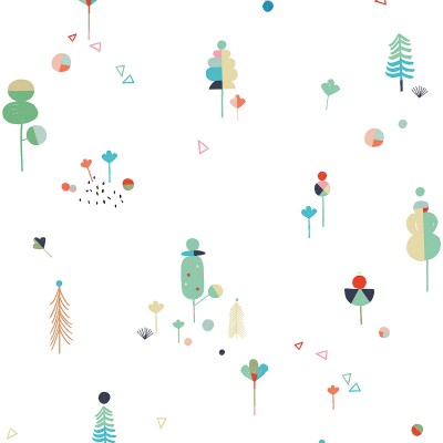 Papier peint arbres imaginarium by carly gledhill (2,5 m)