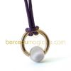 Pendentif Moana Perle grise (Or jaune)