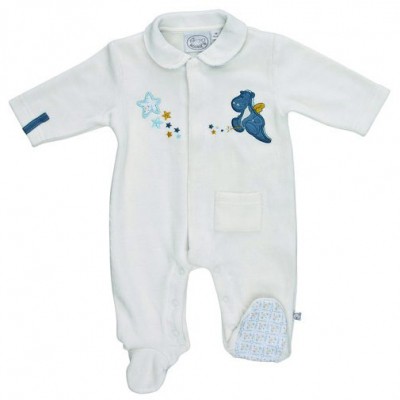 Pyjama funny blanc Victor (4 tailles)   par  Noukie's