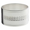 Rond de serviette Lauriers (m�tal argent�)