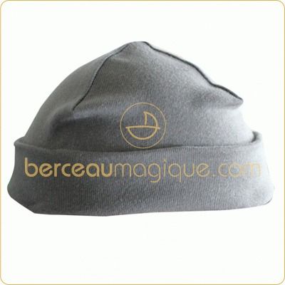 Bonnet de naissance gris par M�r�sine