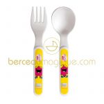 Lot de 2 couverts Mme Bavarde - Babycalin