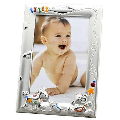 Cadre Photo Jouet Multicolore 18x13 cm (m�tal argent�) par Orf�vrerie de Cr�vigny 