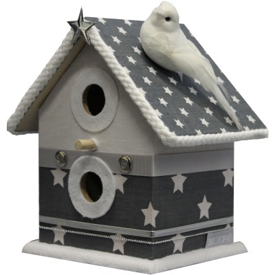 Cabane à oiseaux silver star (13 x 11 x 18 cm)