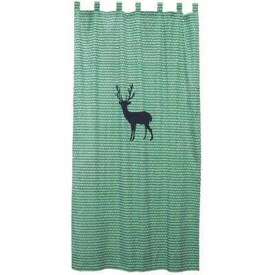 Rideau cerf vert (145 x 280 cm)