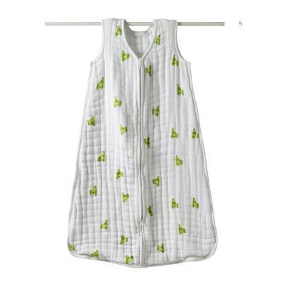 Gigoteuse hiver 12-18 mois en mousseline de coton Cozy slumber ''Jungle jam grenouille'' par Aden + Anais