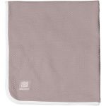 Couverture Fleur de coton taupe et blanc (80 x 70 cm) - Red Castle