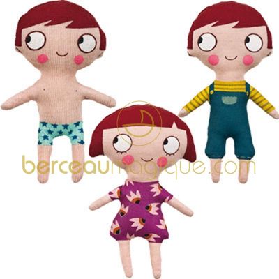 Valisette poup�e Ninon (Papa,maman,gar�on)   par  Trousselier
