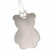 M�daille de berceau nounours (argent massif) 