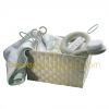 Corbeille de toilette et accessoires poudr� bleu