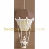 Lampe montgolfi�re Chocolat / �cru