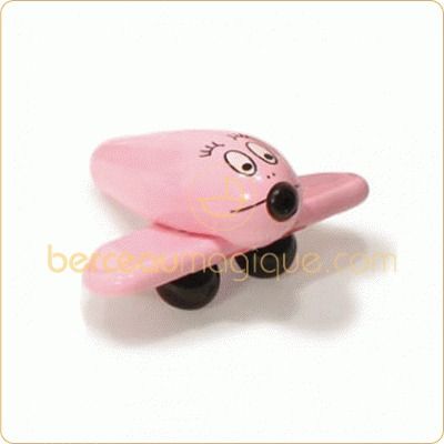 Petit avion Barbapapa rose par Vilac