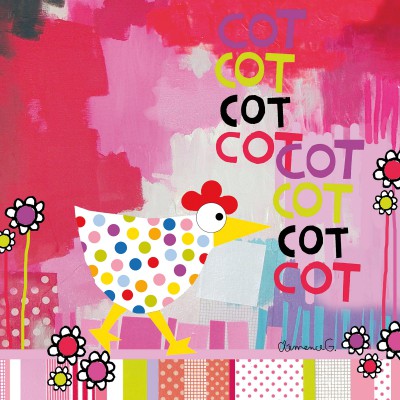 Tableau cot, cot, cot by clémence g. (30 x 30 cm)