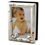 Cadre Album Photo Jouets multicolores (m�tal argent�) - Orf�vrerie de Cr�vigny 