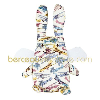 Ange lapin musical Liberty avions (24 cm)   par  Trousselier