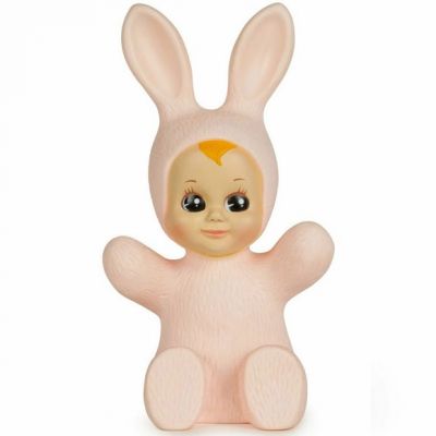 Lampe veilleuse lapin bunny baby rose pastel