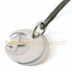 Pendentif Believe Croissant (Or blanc) - Mikado