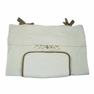 Housse de matelas � langer ivoire Trousseau par Tartine et Chocolat