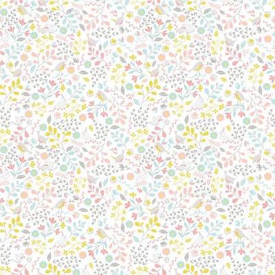 Papier peint sweet fleuri rose by flora waycott (2,5 m)