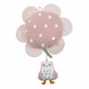 Fleur musicale avec hibou (18cm)