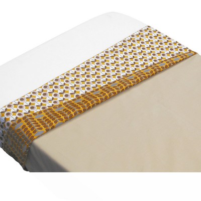 Drap de lit retro beige (120 x 150 cm)