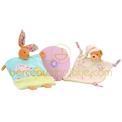 Doudou lapin et oiseaux Liberty par Kaloo