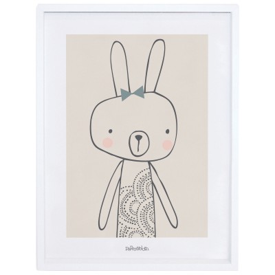 Poster encadré blanche by paper & cloth (30 x 40 cm)