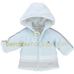 Manteau b�b� Aquarelle bleue (1 mois au 12 mois) - Sucre d'orge