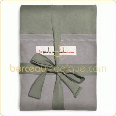 Echarpe de portage olive poche grise (COURTE)  par Je Porte Mon B�b�