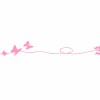 Frise adh�sive envol de papillon rose (6 m)