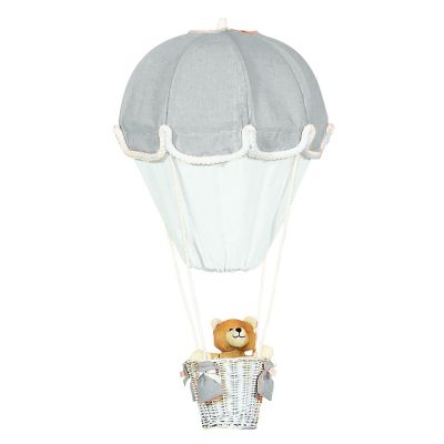 Lampe montgolfi�re gris perle / blanc par Domiva