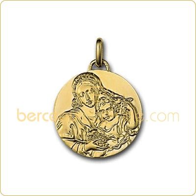 M�daille Vierge a la grappe (or jaune) par La Monnaie de Paris