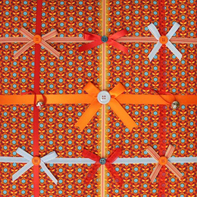 Pêle-mêle retro vintage orange