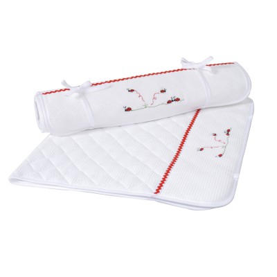 Tapis � langer rouleau Coccinelle (45 x 75 cm) par La maison des abeilles