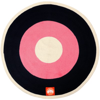 Tapis rond framboise (113 cm)