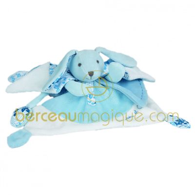 Doudou Tatoo Lapin bleu (Grand mod�le) par Doudou et Compagnie