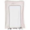 Housse de matelas � langer rose Pluie d'�toile (60cm x 75cm)