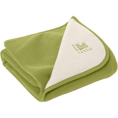 Couverture r�versible double polaire anis et ivoire (100 x 72 cm) par Red Castle