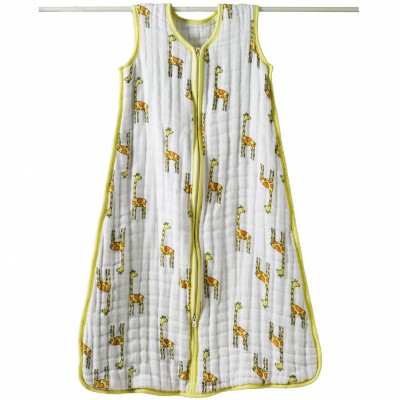 Gigoteuse hiver 6-12 mois en mousseline de coton Cozy slumber ''Jungle jam girafe'' par Aden + Anais