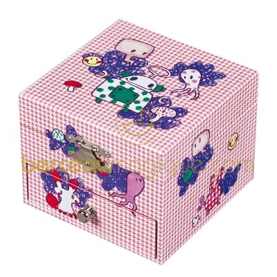 Coffret musical cube Bubble rouge par Trousselier