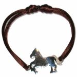 Bracelet cordon Cheval (argent massif) - Loupidou
