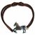 Bracelet cordon Cheval (argent massif)