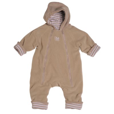 Combinaison polaire Zip'Up sable ray� sable et blanc par Red Castle