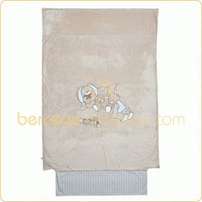 Housse de couette veloudoux Oscar et L�on (100 x 140 cm) par Noukie's