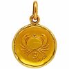 M�daille cachet cancer (or jaune)