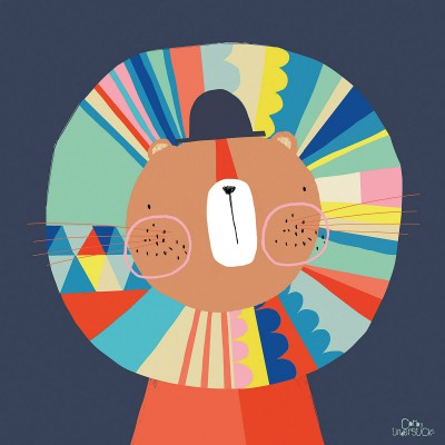 Tableau lenny le lion by carly gledhill (30 x 30 cm)