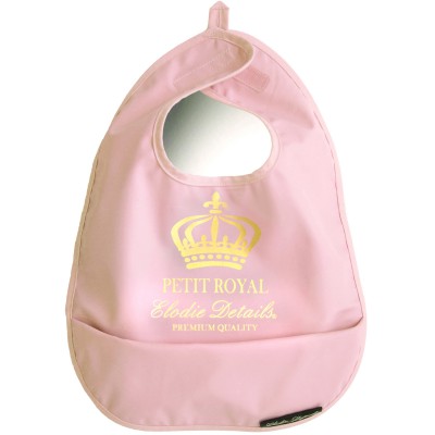 Bavoir plastifié royal rose